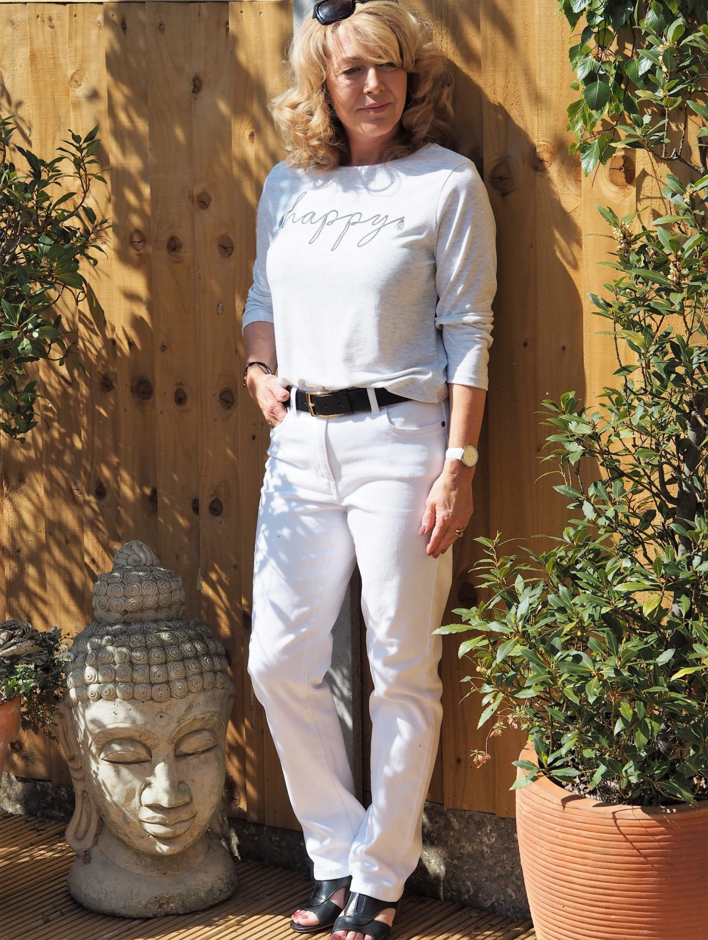 bonmarche white jeans